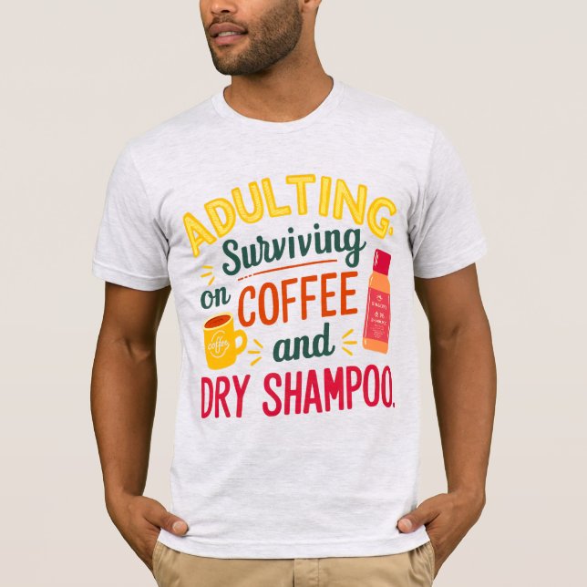 Humoristisk och lekfull adulerande typografi med k t shirt (Framsida)