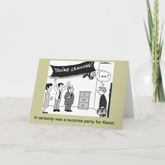 Humoristisk och original- tecknad av Mike Seddon. Kort (Framsida)