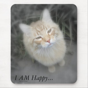 Humoristisk orange katt Mousepad Musmatta
