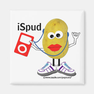 humoristisk parodimagnet "för ispud" magnet