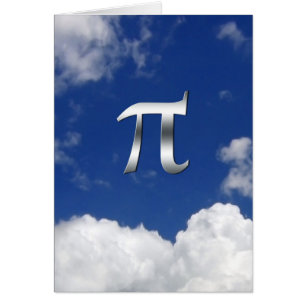 'Humoristisk Pi-dag i himmel Hälsningskort