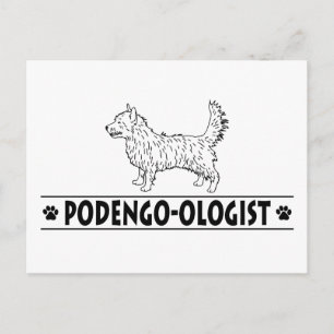 Humoristisk portugisisk Podengo Pequeno Vykort