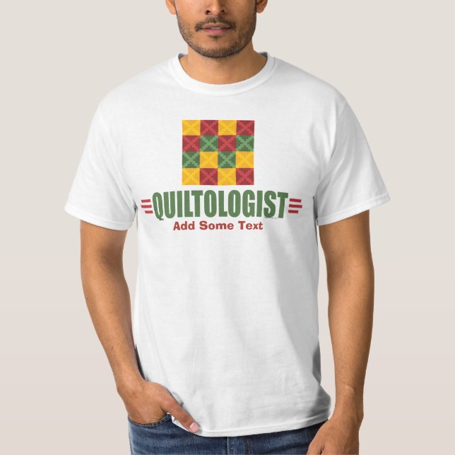 Humoristisk Quilning T-shirt (Framsida)