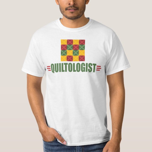Humoristisk Quilning T Shirt (Framsida)
