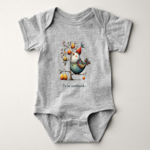 Humoristisk Rapphöna i Päronträd Nyckfull  T Shirt