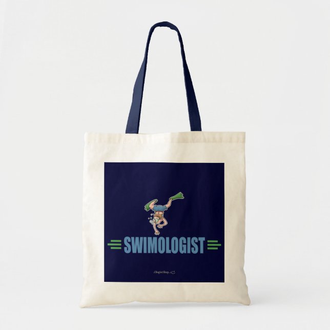 Humoristisk simning tygkasse (Framsidan)