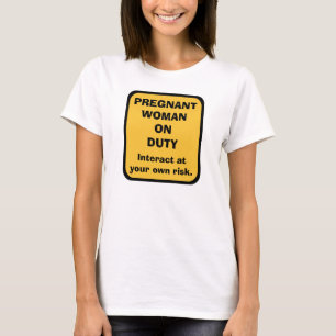 Humoristisk skjorta för moderskapgravid T -- Shirt