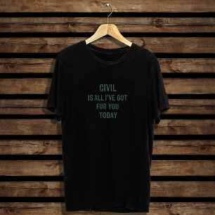 Humoristisk Snarkig Formulering Grön Teckensnitt T Shirt