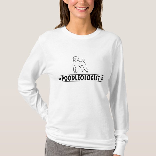 Humoristisk standard Pudel Tee Shirt (Framsida)
