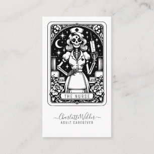 Humoristisk Tarot Sjuksköterska Visitkort