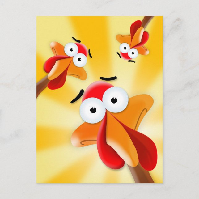 Humoristisk Thanksgiving, Lycklig-Turkiet-dagen Helg Vykort (Framsida)