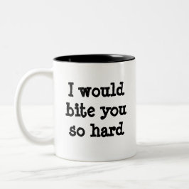 Humoristisk tysk herdekaffemugg Två-Tonad mugg