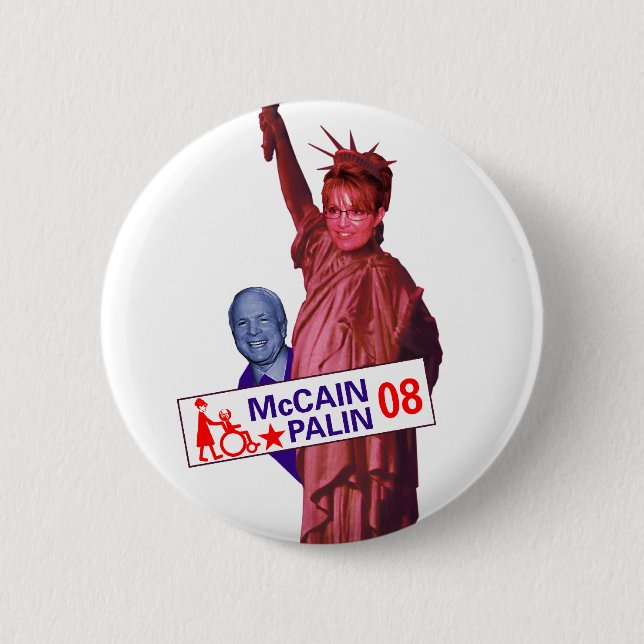 Humoristiska McCain Palin 2008 Knapp (Framsida)