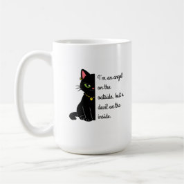 humoristiska svarta kattmuggar kaffemugg