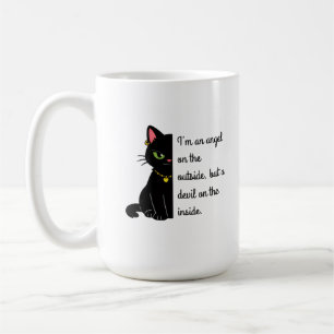humoristiska svarta kattmuggar kaffemugg
