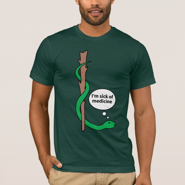 Humoristiskt bemanna av Asclepius T-shirt (Framsida)