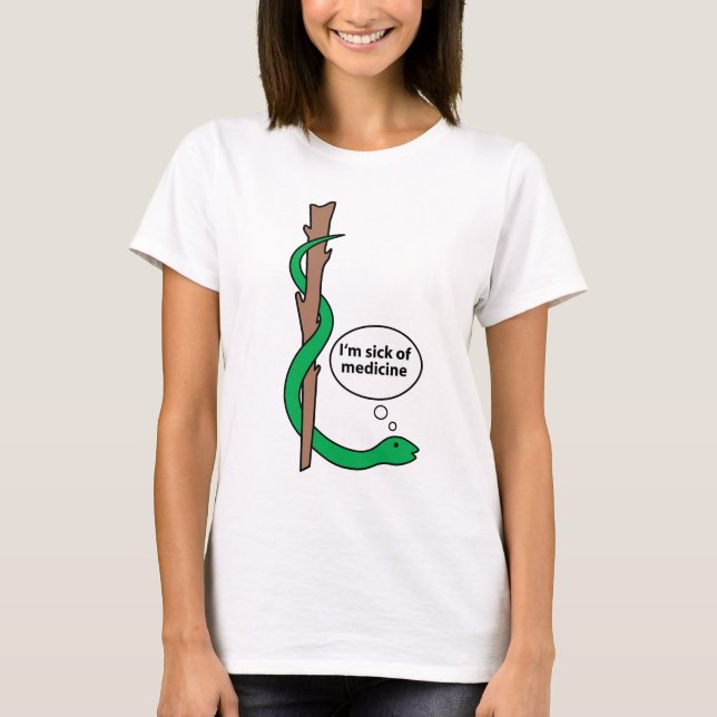 Humoristiskt bemanna av Asclepius T Shirt (Framsida)