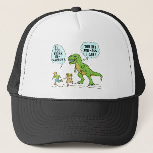Humoristiskt citationstecken för rolig för T Rex Keps