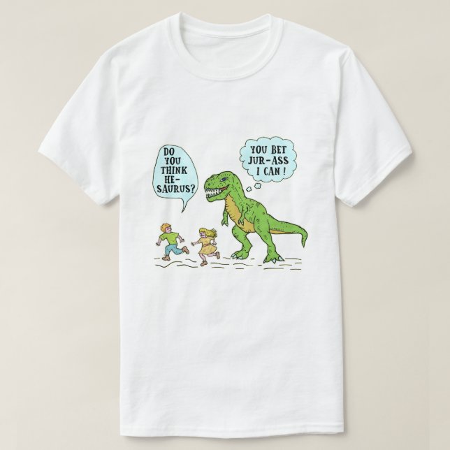 Humoristiskt citationstecken för rolig för T Rex Shirt (Design framsida)
