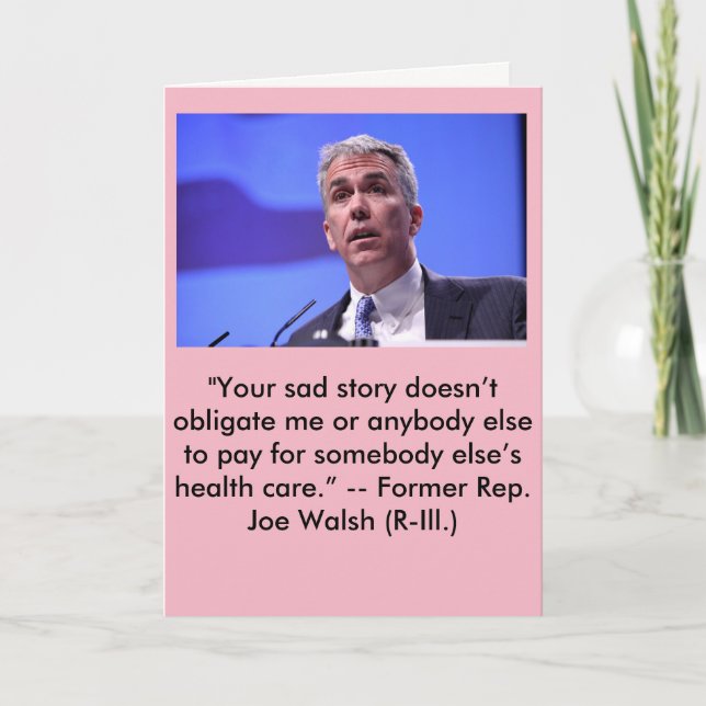 Humoristiskt få det väl kortet kort (Framsida)