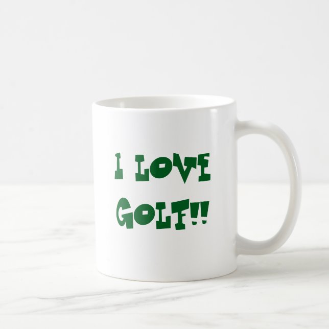 humoristiskt golfkaffe mugg (Höger)