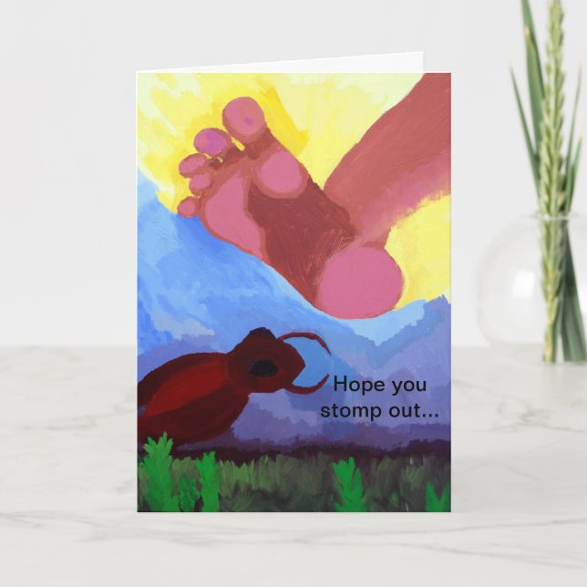 humoristiskt gratulationskort för födelsedag kort (Framsida)