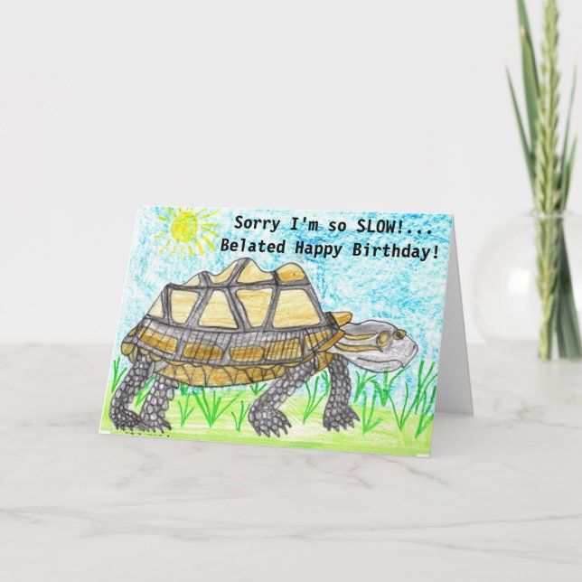 Humoristiskt inspärrat födelsedagskort kort (Framsida)