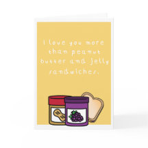 Humoristiskt jordnötsmör och gelésmörgås