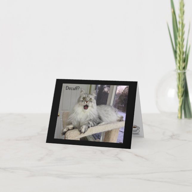 Humoristiskt kaffe Notecards Kort (Framsida)