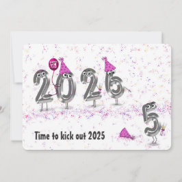 Humoristiskt nyår Party 2025 Inbjudningar