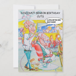 Humorkort för födelsedagar i Mitten-åldras Tack Kort