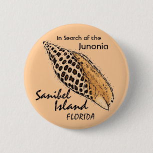 Humorn för den Junonia snäckaSanibel ön knäppa Knapp