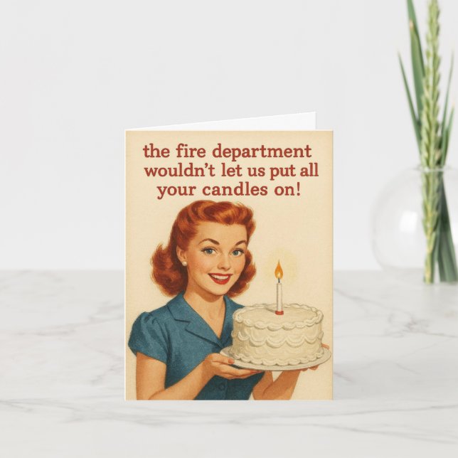 Humorous Birthday Card Helgkort (Framsida)