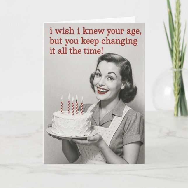 Humorous Birthday card Kort (Framsida)