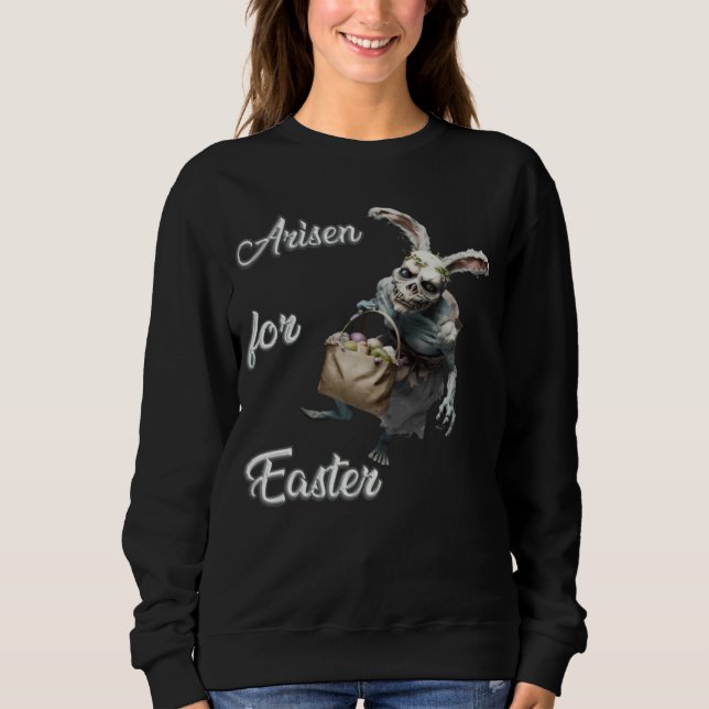 Humorous Easter Zombie T Shirt (Framsida)