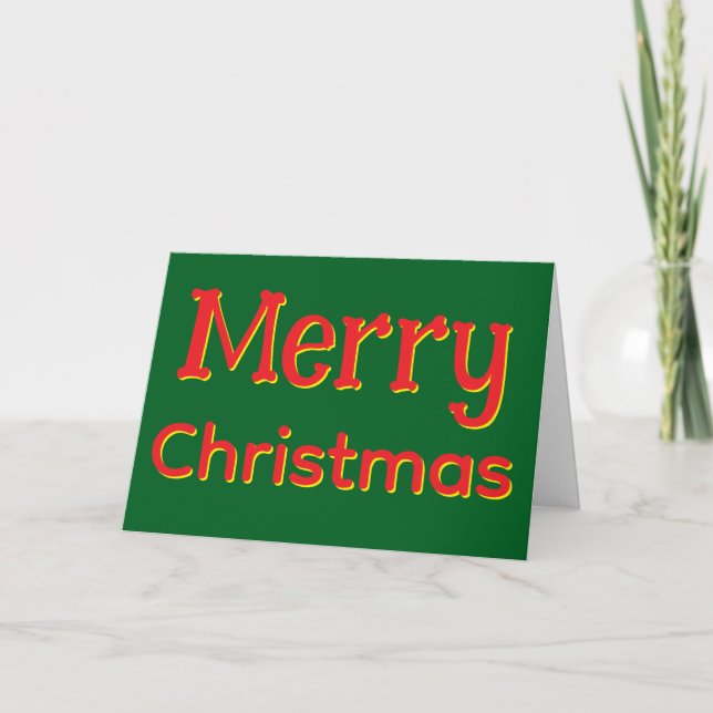 Humorous funny grouchy Christmas card Helgkort (Framsida)