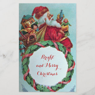 HUMOROUS FUNNY SANTA JULAFTON KRONA BREVPAPPER