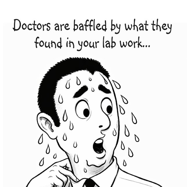 Humorous get well wish kort (Skapare uppladdad)