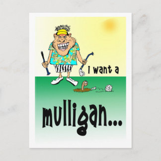Humorous Golf Birthday Card Vykort