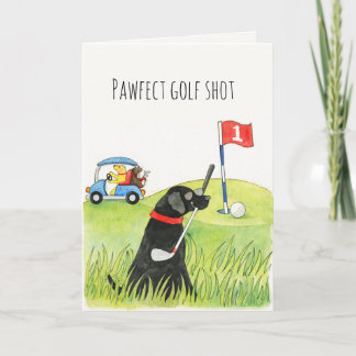 Humorous Golf Dogs on the Green Kort