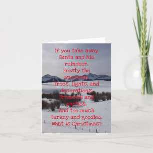Humorous Gospel Christmas Card Helgkort