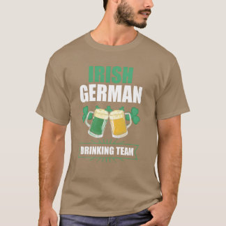 Humorous Irish German Drinking St Patrick Day vint T Shirt