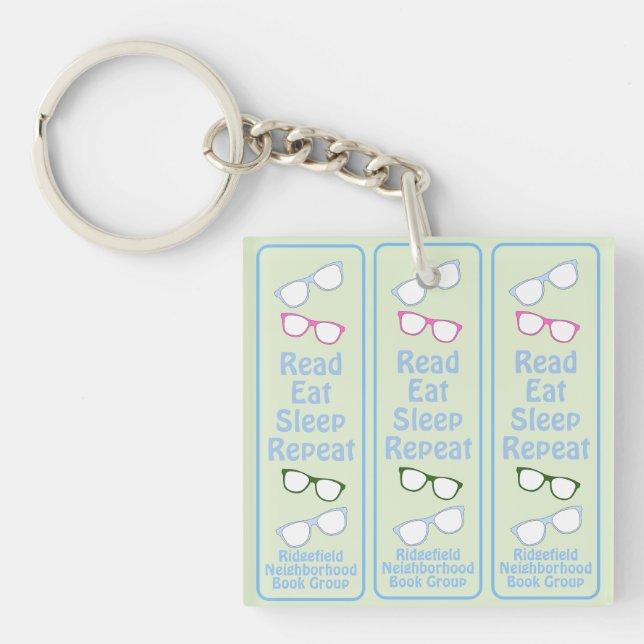 Humorous Read Eat Sleep Repeat Eyeglasses (Framsidan)