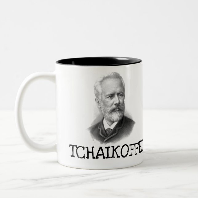 HUMOROUS TCHAIKOFFEE COFFEE MUGG (Vänster)