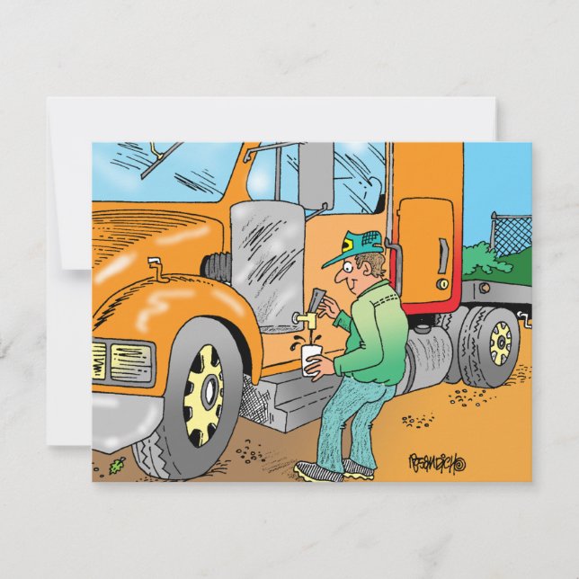 HUMOROUS TRUCKER TECKNAD GIFTS (Framsida)