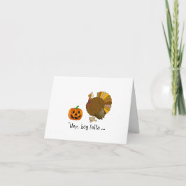 Humorpipa och Turkiets Thanksgiving Card Helgkort