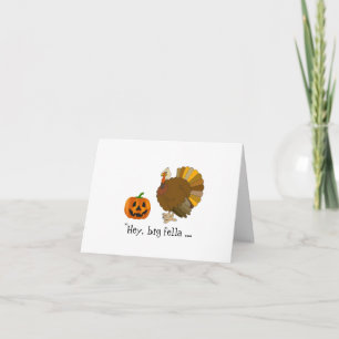 Humorpipa och Turkiets Thanksgiving Card Helgkort