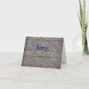 Humorus-apologikort Kort