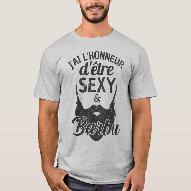 Humour barbe 2 t shirt (Framsida)