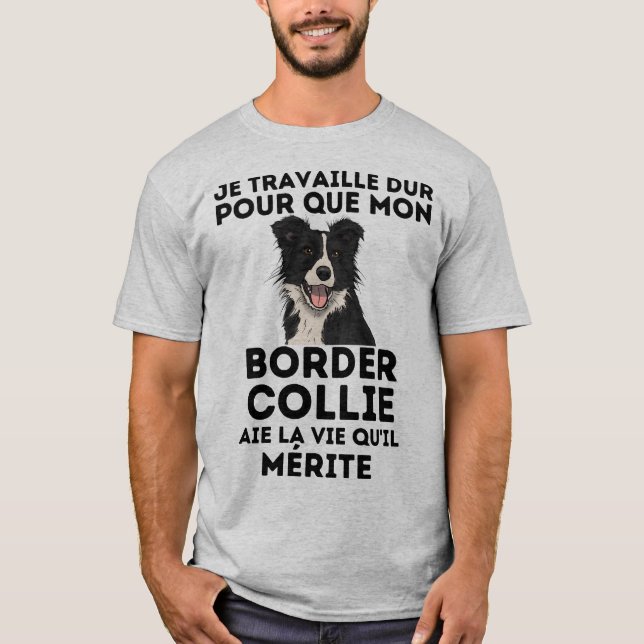 humour border collie t shirt (Framsida)